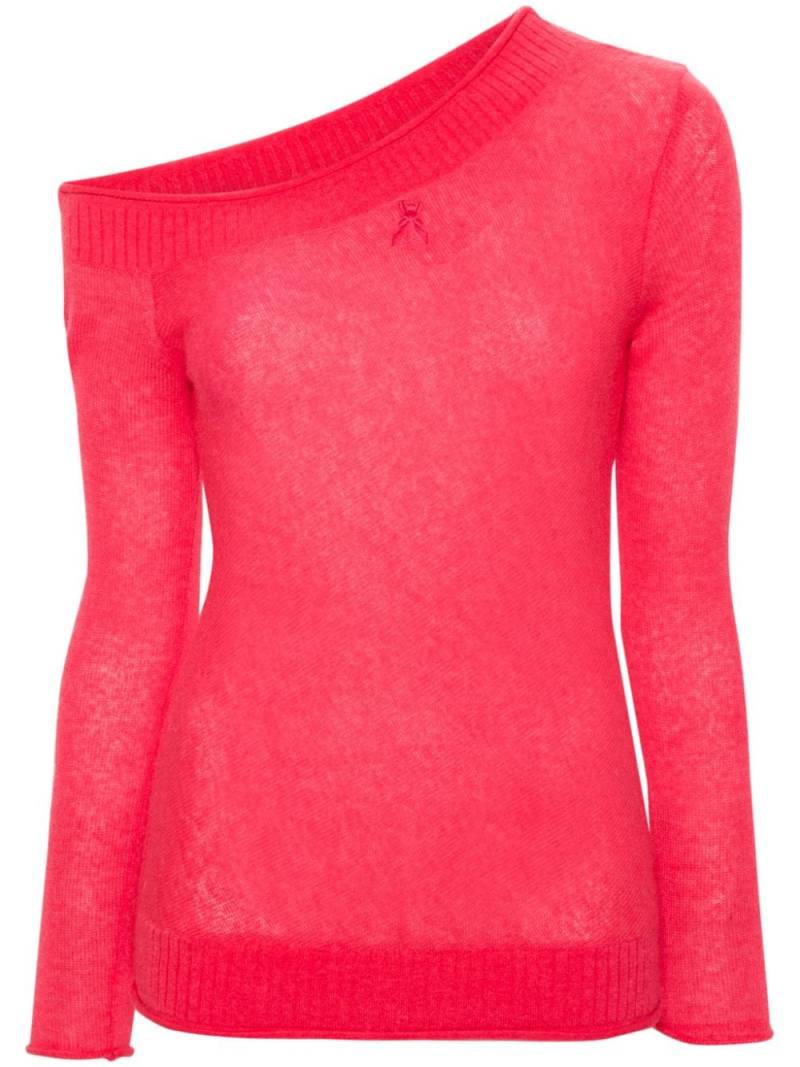 Patrizia Pepe Pullover mit asymmetrischem Kragen - Rosa von Patrizia Pepe