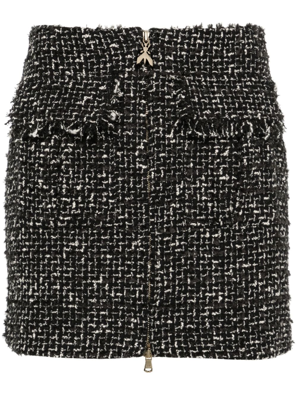 Patrizia Pepe Tweed-Minirock in A-Linie - Schwarz von Patrizia Pepe