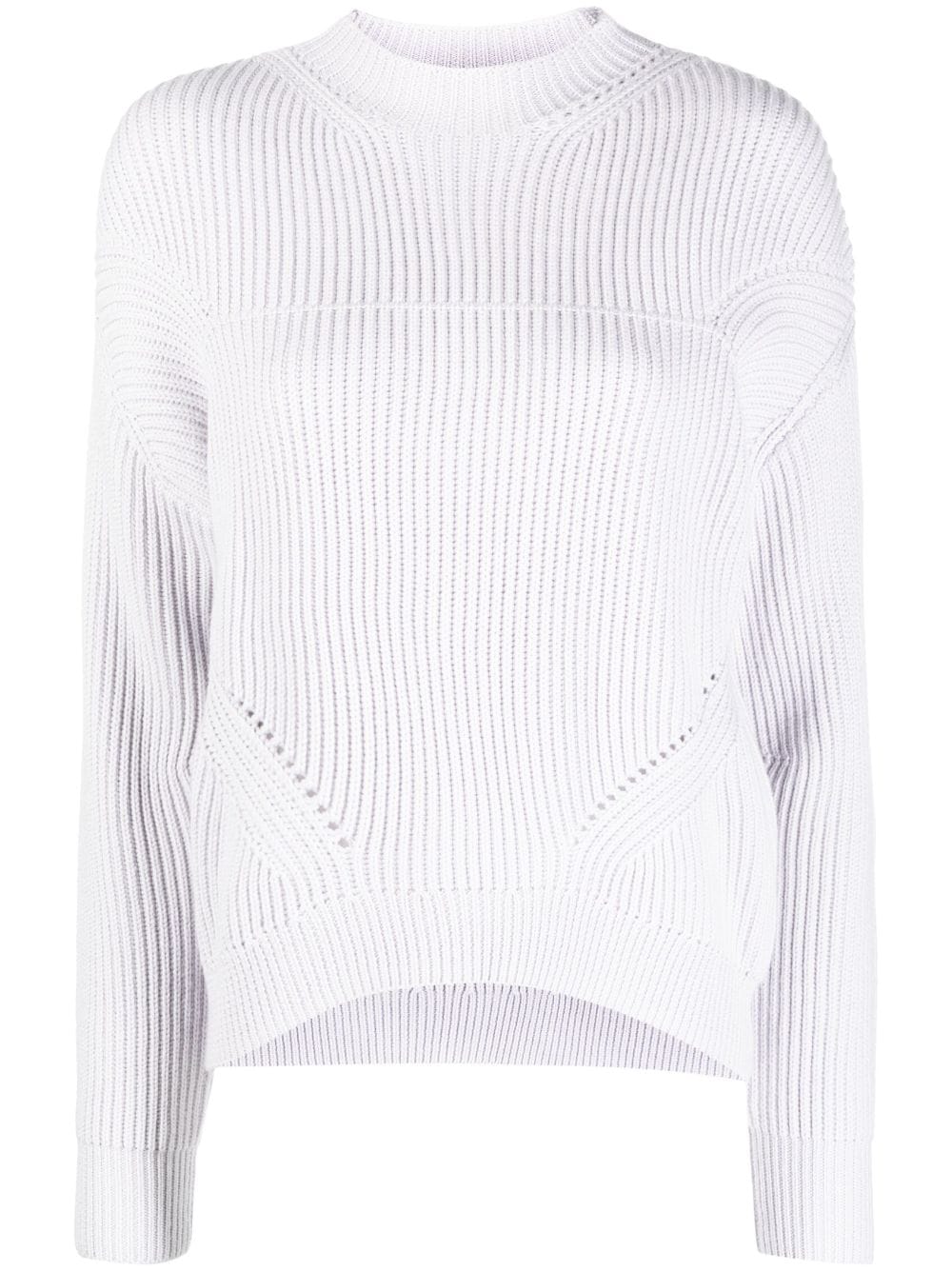 Patrizia Pepe Gerippter Pullover mit Stehkragen - Violett von Patrizia Pepe