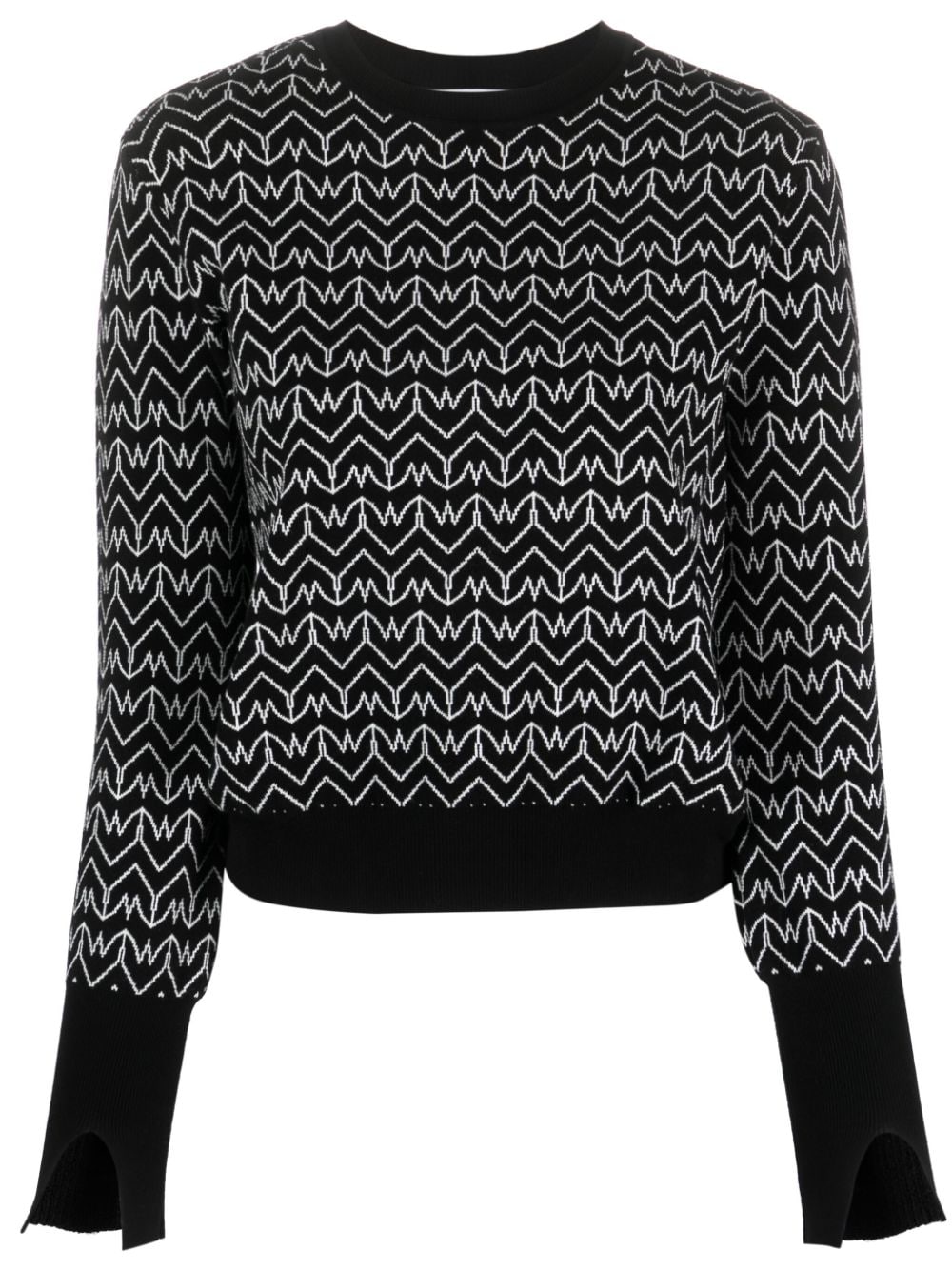 Patrizia Pepe Pullover mit Monogramm - Schwarz von Patrizia Pepe