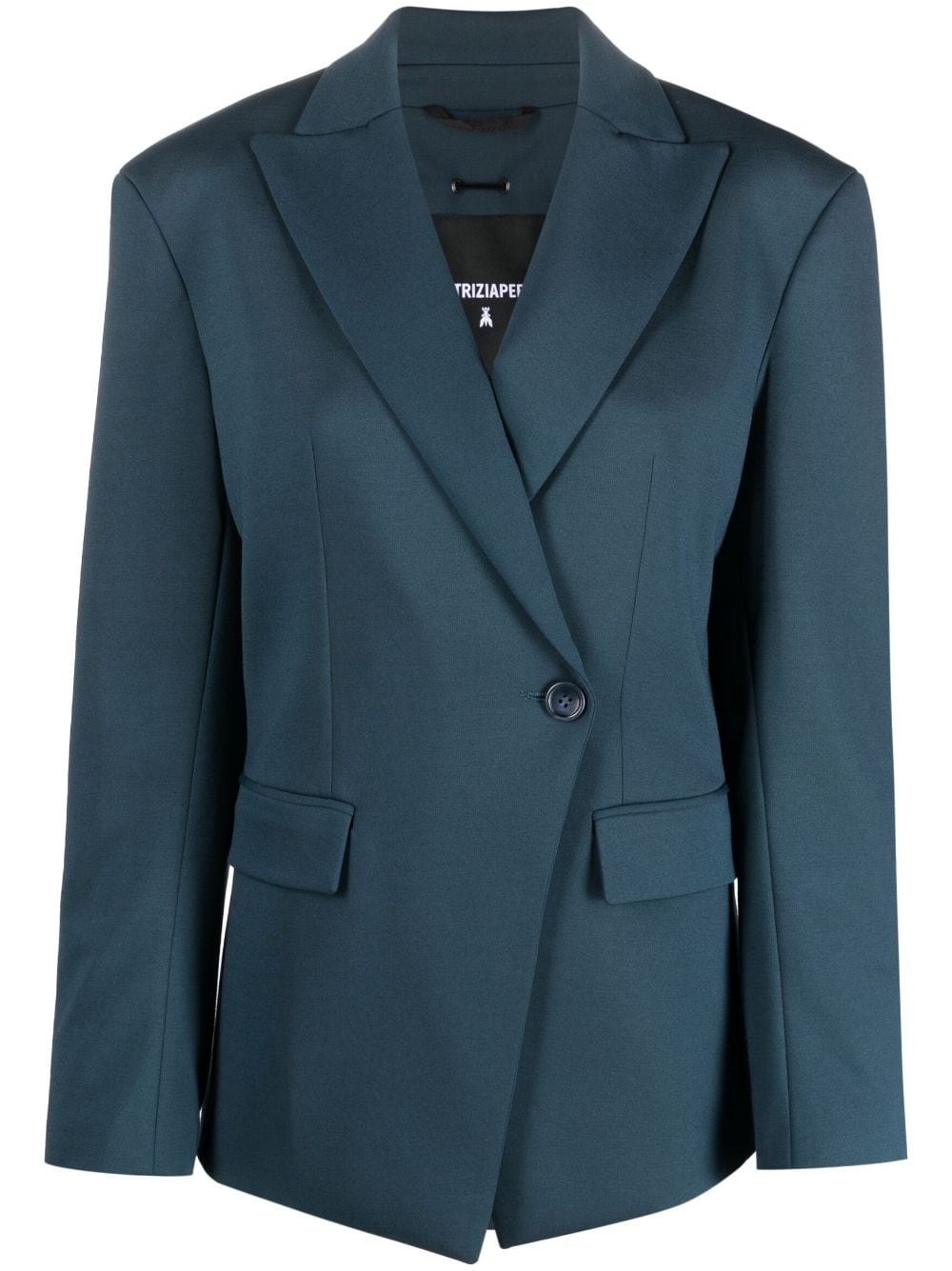 Patrizia Pepe Doppelreihiger Blazer mit steigendem Revers - Blau von Patrizia Pepe