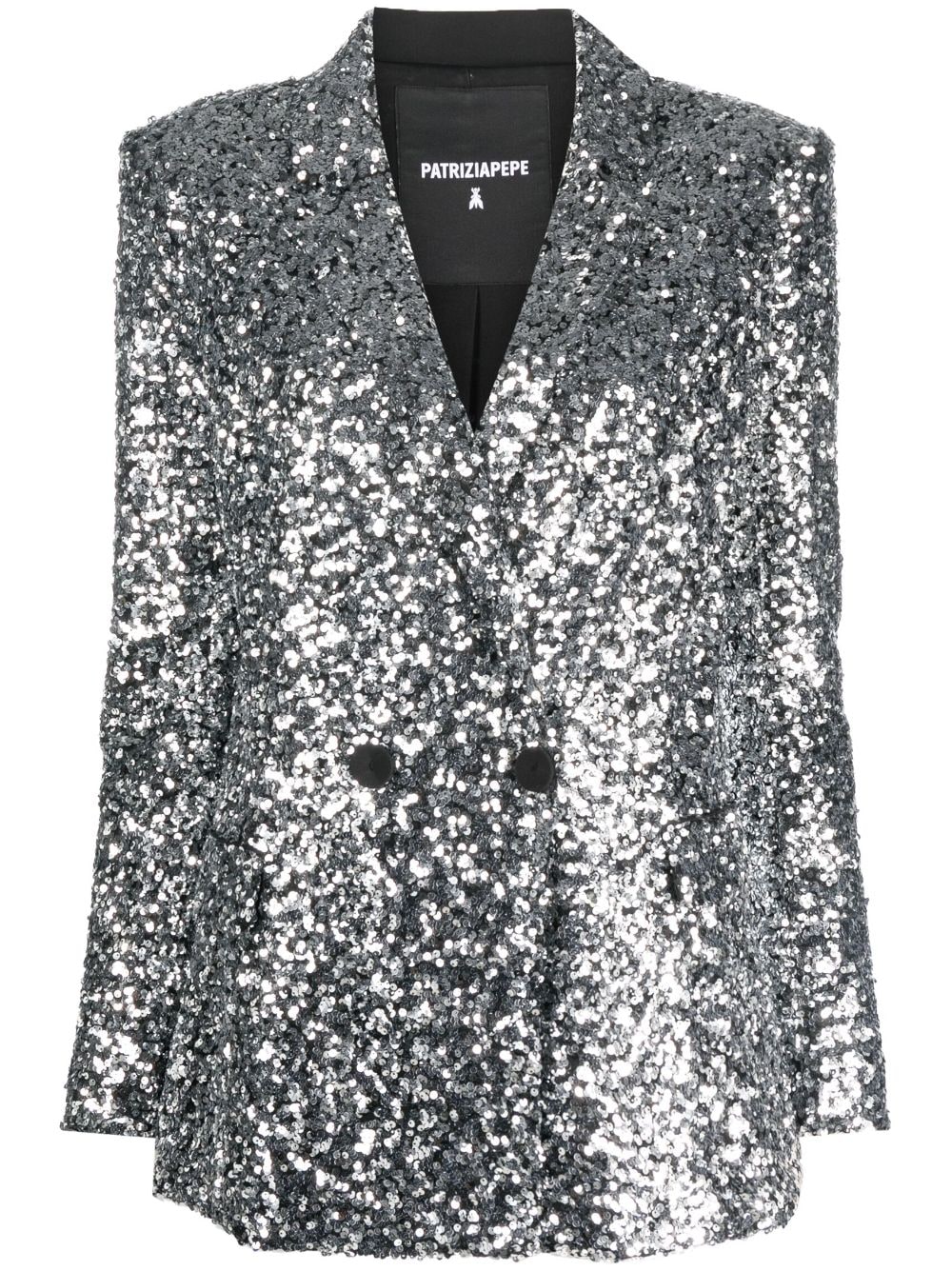 Patrizia Pepe Doppelreihiger Blazer - Silber von Patrizia Pepe