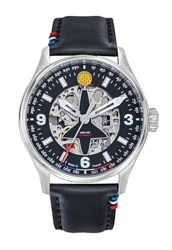 Patrouille de France Armbanduhr Special Edition 1981 – Automatik – Armband aus schwarzem Leder, Riemen Patrouille de France Armbanduhr Special Edition 1981 – Automatik – Armband aus schwarzem Leder, Riemen von Patrouille de France