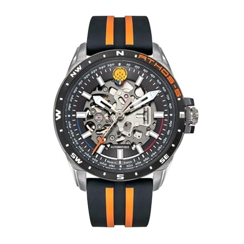 Patrouille de France Uhr Athos 5 – Silikon, Schwarz und Orange, Riemen Patrouille de France Uhr Athos 5 – Silikon, Schwarz und Orange, Riemen von Patrouille de France