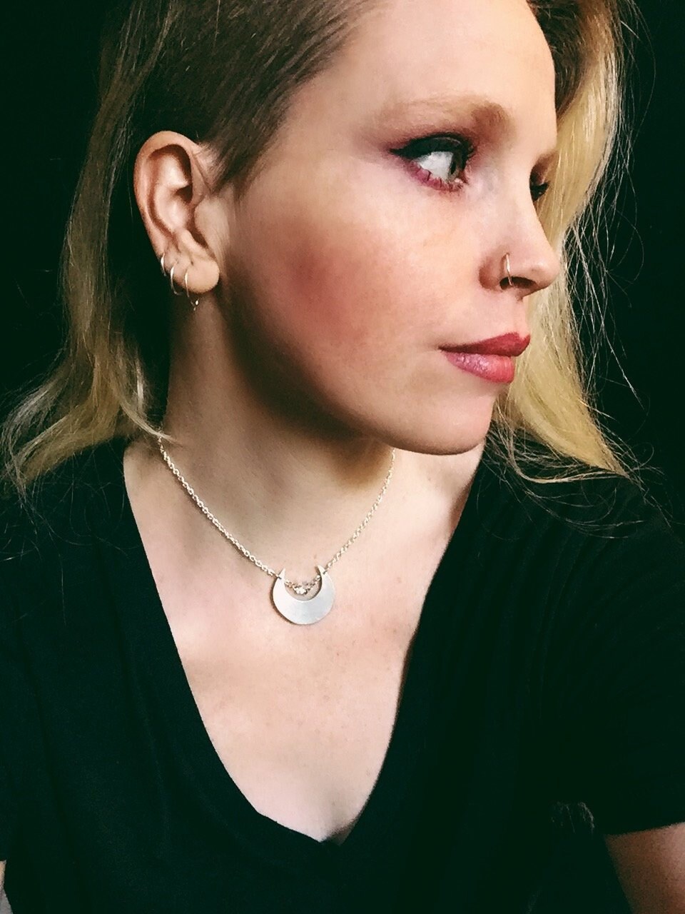 Der Halbmond Und Stern-Halskette Der Halbmond Und Stern-Halskette von PatsyReeseJewelry