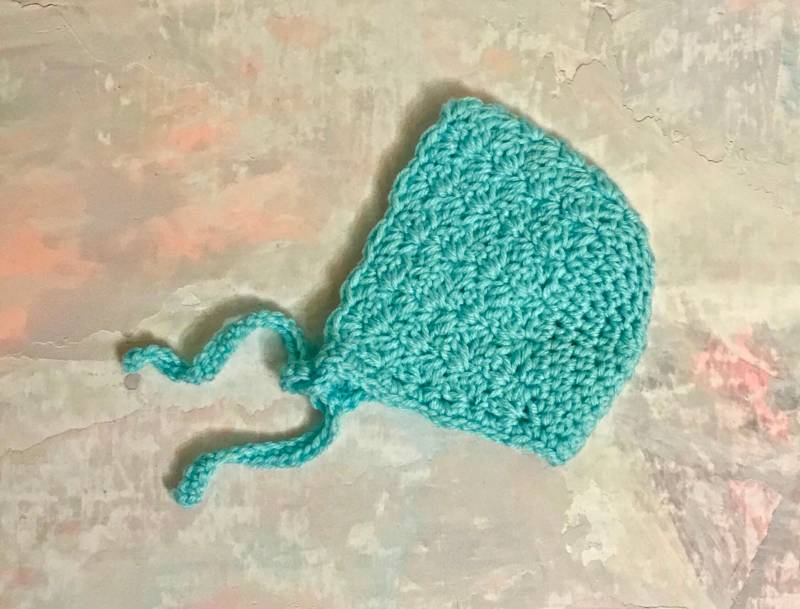 Baby Häkelmütze, Häkelmütze Für 0-3 Monate Mädchen, Mütze, Mütze Gehäkelt, Lt. Aqua von PatternsToPretty