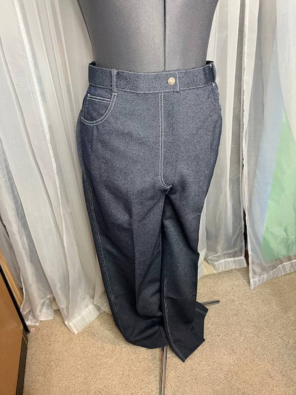 Hose Aus Polyester Doppelt Handgestrickt Dunkelblau von Patternup