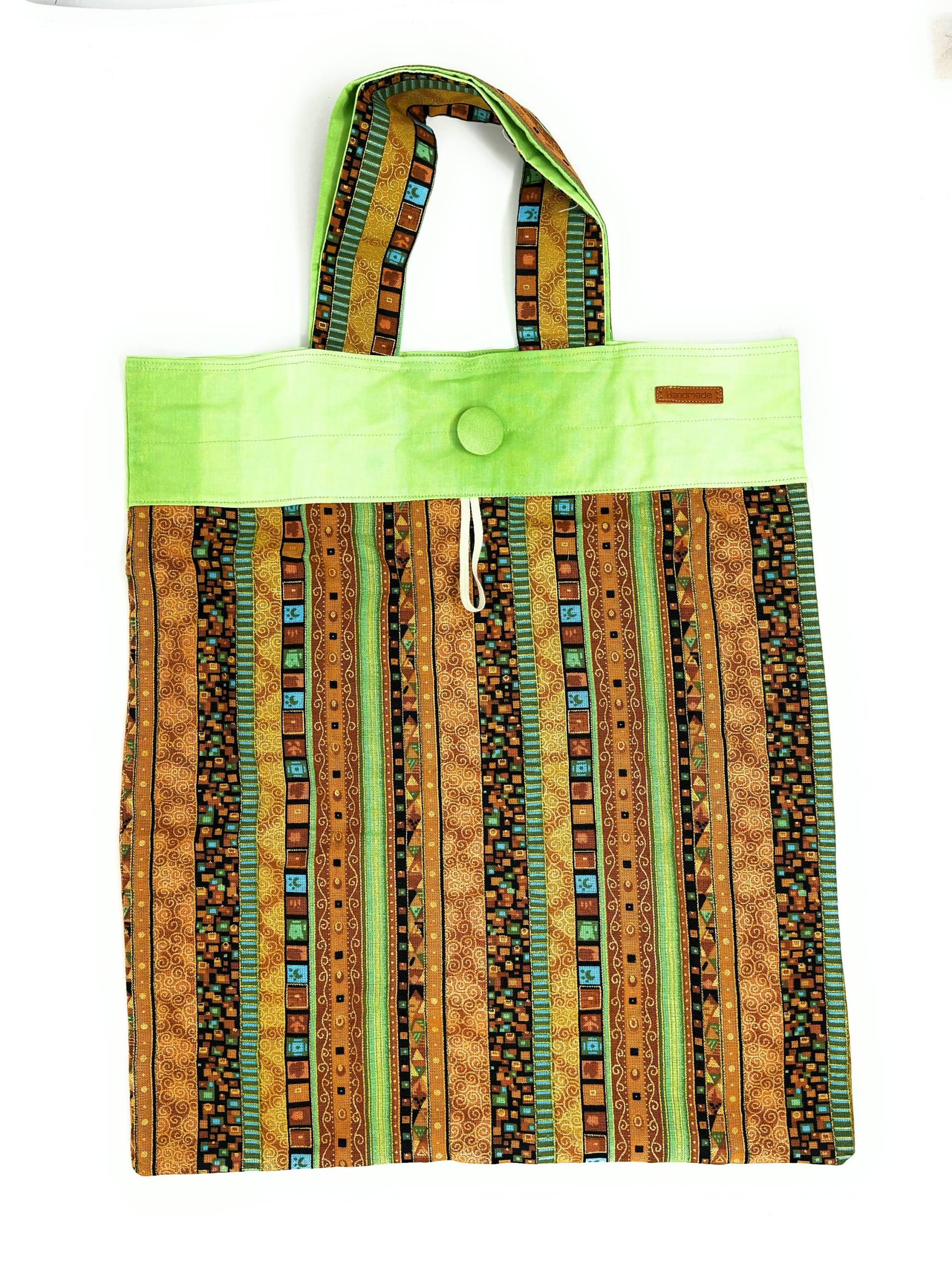 Einkaufs-Tasche Kompakt in Grüner Farbharmonie Ta-402 Von Pattipatch - Passt Jede Handtasche Einkaufs-Tasche Kompakt in Grüner Farbharmonie Ta-402 Von Pattipatch - Passt Jede Handtasche von PattiPatchStoffe