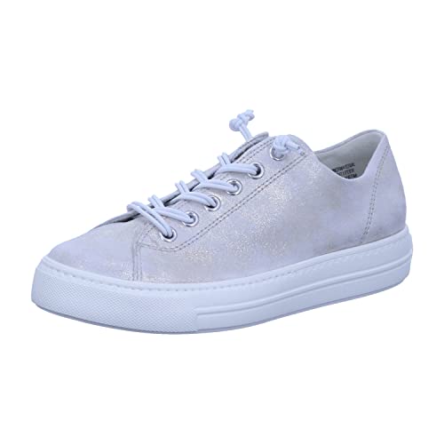 Paul Green Damen Pauls mit Relax-Weite und Wechselfußbett, Frauen Low-Top Sneaker,Halbschuhe,straßenschuhe,Strassenschuhe,Grau (Mineral),38 EU / 5 UK von Paul Green