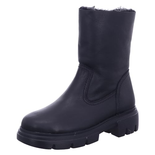 Paul Green Damen Stiefelette mit Lammfell, Frauen Plateaustiefeletten,Warm gefüttert,plateauabsatz,Winter,Boots,Stiefel,Schwarz (Black),38 EU / 5 UK von Paul Green
