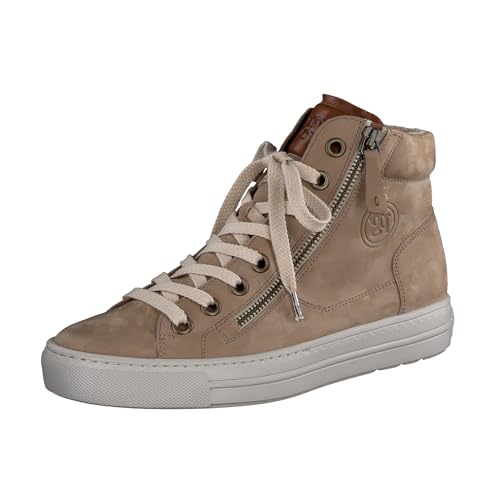 Paul Green Damen, Frauen High-Top Sneaker,Sportschuhe,Freizeitschuhe,Turnschuhe,Laufschuhe,schnürschuhe,high top Sneaker,Beige (JA),38 EU / 5 UK von Paul Green