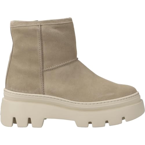 Paul Green Damen Bootie mit Warmfutter, Frauen Plateaustiefeletten,Warm gefüttert,booties,halbstiefel,kurzstiefel,Beige (GRAIN),38 EU / 5 UK von Paul Green