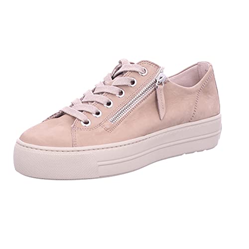 Paul Green Damen Sneaker Nubukleder beige Gr. 42 von Paul Green