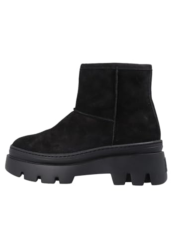 Paul Green Damen Bootie mit Warmfutter, Frauen Plateaustiefeletten,Warm gefüttert,plateauabsatz,winter,boots,stiefel,Schwarz (BLACK),40.5 EU / 7 UK von Paul Green