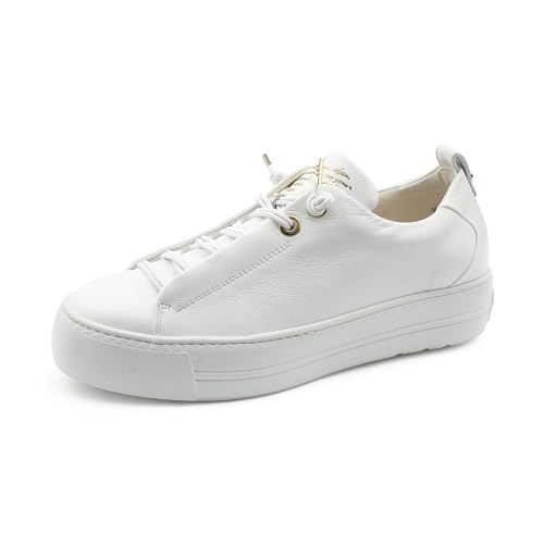 Paul Green Damen Pauls, Frauen Low-Top Sneaker,Plateausohle,Halbschuhe,straßenschuhe,Strassenschuhe,Sportschuhe,Turnschuhe,Weiß (White/Gold),39 EU / 6 UK von Paul Green