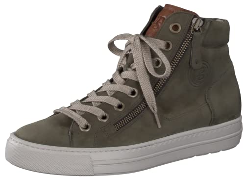 Paul Green Damen SUPER Soft Hightop-Pauls, Frauen Bequemschuhe,Komfortschuhe,Halbschuhe,schnürschuhe,schnürer,Schnuerschuhe,Oliv (Oliv/Cognac),37.5 EU / 4.5 UK von Paul Green