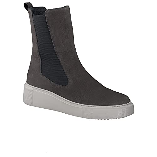 Paul Green Damen Chelsea-Boots, Damen Chelsea Boots,Kurzstiefel,uebergangsschuhe,uebergangsstiefel,Schlupfstiefel,flach,Women's,Grau,38.5 EU / 5.5 UK von Paul Green