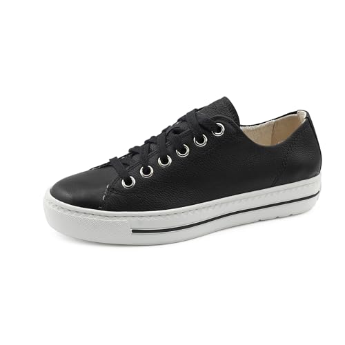 Paul Green Damen Pauls, Frauen Low-Top Sneaker,Turnschuhe,Laufschuhe,schnürschuhe,schnürer,Plateausohle,Halbschuhe,Schwarz (Black),38.5 EU / 5.5 UK von Paul Green