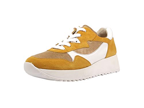 Paul Green Damen Sneaker 4949, Frauen Low-Top Sneaker, Plateau-Sohle weibliche Ladies feminin elegant Women's Women,Marigold/Grain,37.5 EU / 4.5 UK von Paul Green