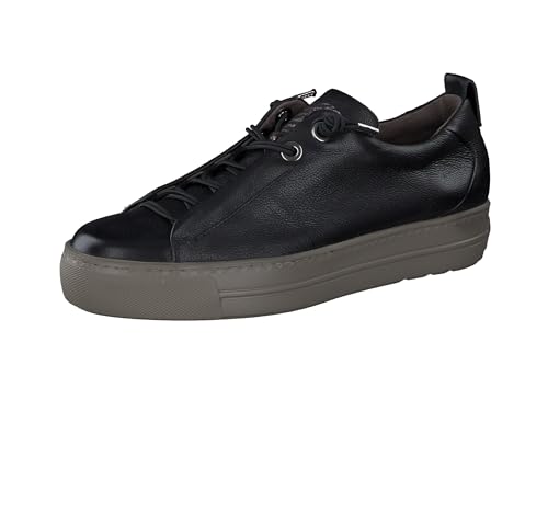 Paul Green Damen Pauls, Frauen Low-Top Sneaker,Sportschuhe,Freizeitschuhe,Turnschuhe,Laufschuhe,schnürschuhe,schnürer,Schwarz (Black/Fango),40 EU / 6.5 UK von Paul Green