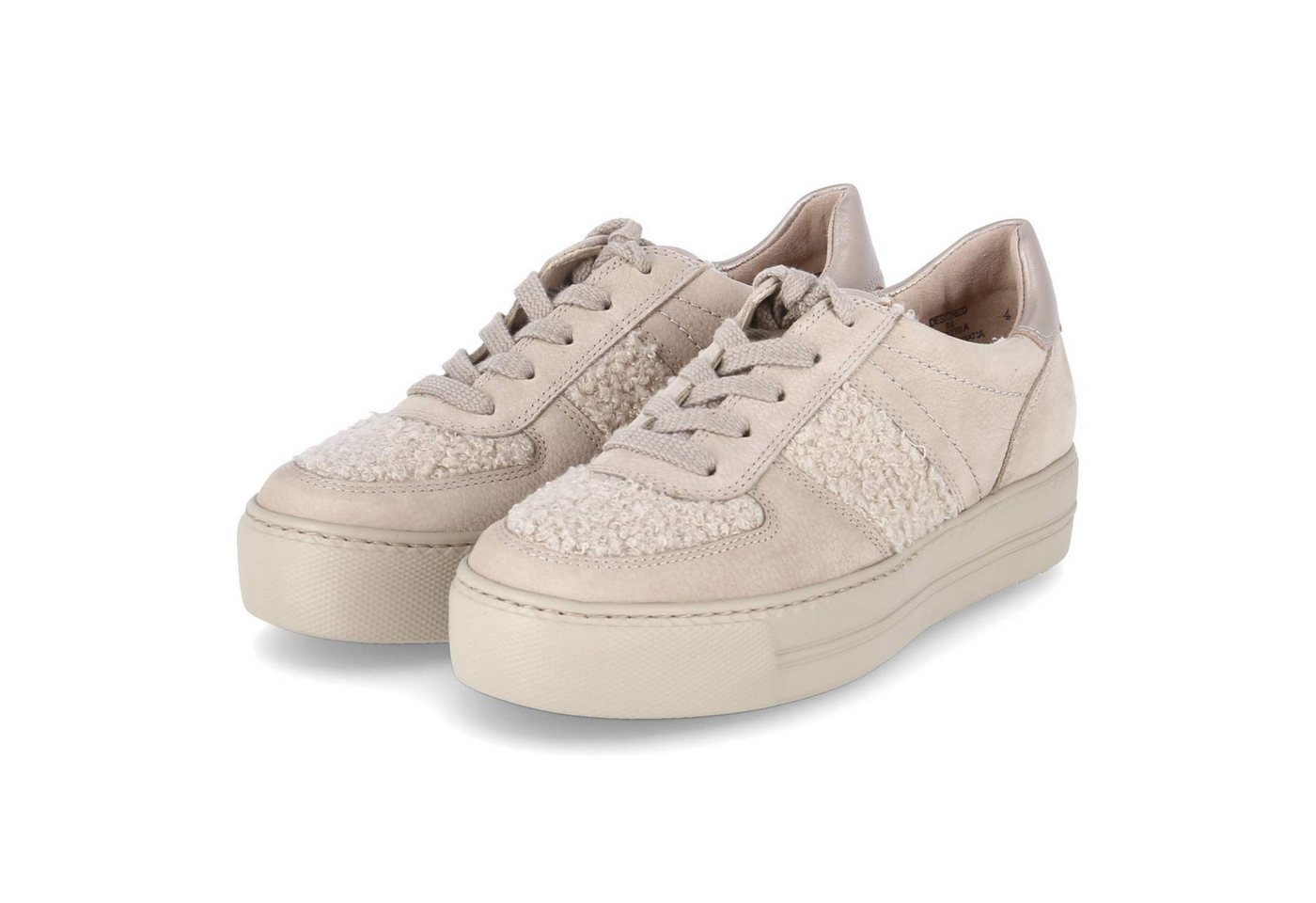 Paul Green Paul Green 5487-01 Damen Leder & Textil beige Schnürschuh von Paul Green