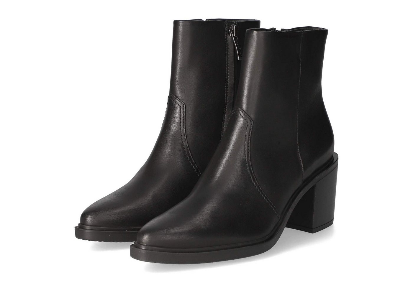 Paul Green Paul Green 8244-00 Damen Glattleder schwarz Schlupfstiefel von Paul Green