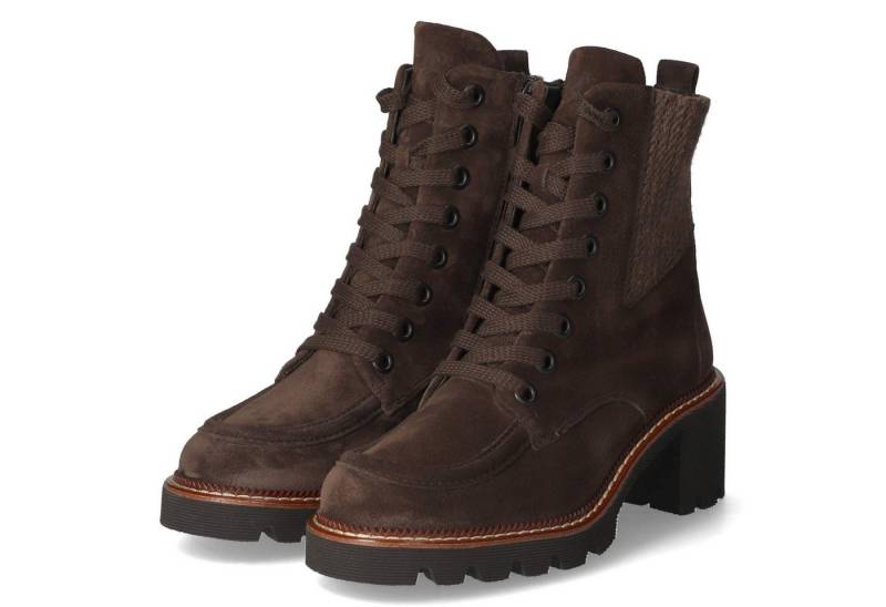 Paul Green Paul Green 8269-01 Damen Leder & Textil braun Schnürstiefel von Paul Green