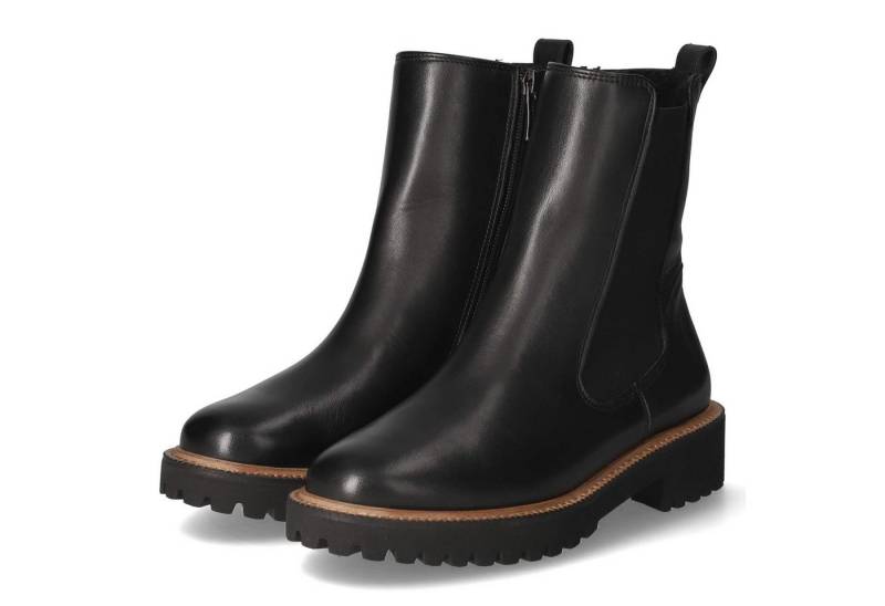 Paul Green Paul Green 8270-02 Damen Leder & Textil schwarz Schlupfstiefel von Paul Green