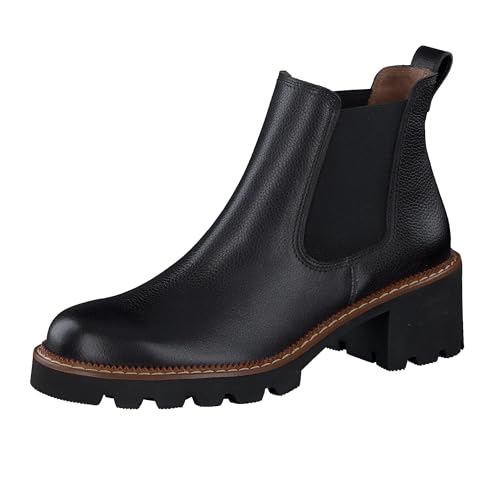 Paul Green Damen Chelsea-Boots, Frauen Chelsea Boots,uebergangsstiefel,Schlupfstiefel,flach,Stiefel,Bootee,Booties,Schwarz (Black),40.5 EU / 7 UK von Paul Green