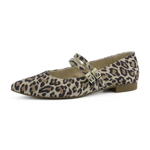 Paul Green Damen, Frauen Klassische Ballerinas,Pumps,Halbschuhe,Sommerschuhe,Slipper,Ballerina-Schuhe,Ballett-Schuhe,Mittelbraun (JA),40 EU / 6.5 UK von Paul Green