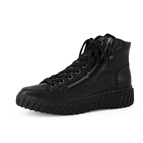 Paul Green Damen, Frauen Low-Top Sneaker,Warm gefüttert,straßenschuhe,Strassenschuhe,Sportschuhe,Freizeitschuhe,Schwarz (Black),40.5 EU / 7 UK von Paul Green