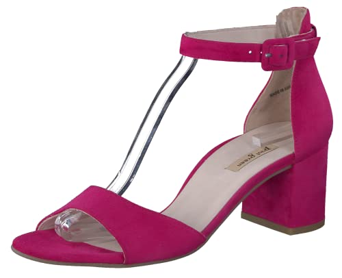 Paul Green Damen, Frauen Riemchensandalen,freizeitschuhe,offene,schuhe,strandschuhe,sandaletten,sommersandalen,absatz,Pink (FUXIA),38.5 EU / 5.5 UK von Paul Green