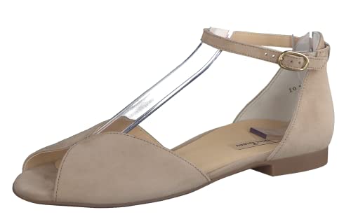 Paul Green Damen, Frauen Riemchensandalen,sommersandalen,bequem,flach,sommerschuhe,freizeitschuhe,schuhe,Beige-Braun (CHAMPAGNE),40 EU / 6.5 UK von Paul Green