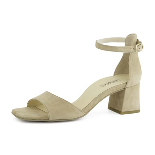 Paul Green Damen, Frauen Sandaletten,offene Schuhe,Strandschuhe,Riemchensandalen,elegant,Leichter Absatz,Sommerschuhe,Beige (JA),39 EU / 6 UK von Paul Green