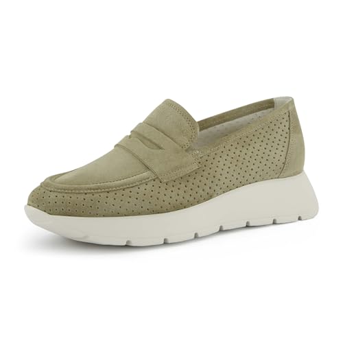 Paul Green Damen, Frauen Slipper,College Schuhe,Businessschuhe,Anzugschuhe,elegant,Office,büro,Freizeit,Mokassins,Slip-ons,Beige (JA),42 EU / 8 UK von Paul Green