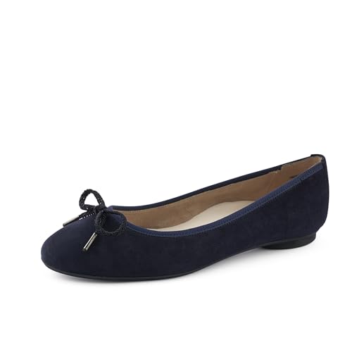 Paul Green Damen SUPER Soft Ballerina, Frauen Klassische Ballerinas,Abendschuhe,Slip-ons,klassisch elegant,Schleife,Dunkelblau (BLAU),38 EU / 5 UK von Paul Green