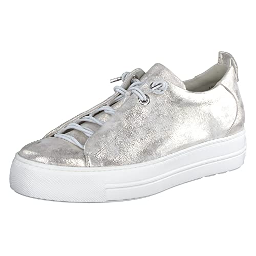 Paul Green Damen Bequemschuhe | Frauen Schnürschuhe | Weite: E (Normal) | schnürer | bequem | Schnuerschuhe,Silber Metallic (Mineral),40.5 EU / 7 UK von Paul Green