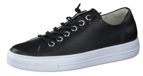 Paul Green Damen SUPER Soft Pauls mit Relax-Weite | Frauen Low-Top Sneaker | Wechselfußbett | schnürer | Plateausohle | Schwarz (Black/White) | 38.5 EU / 5.5 UK von Paul Green