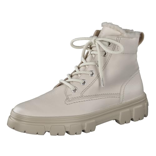Paul Green Damen Schnürbootie mit Merino-Warmfutter, Frauen Schnürstiefeletten,Warm gefüttert,Winterstiefeletten,Boots,Beige (Biscuit),38 EU / 5 UK von Paul Green