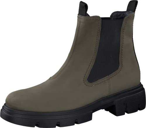 Paul Green Damen Chelsea-Boots, Frauen Chelsea Boots,uebergangsschuhe,uebergangsstiefel,schlupfstiefel,hoch,stiefel,bootee,Oliv (OLIV),38 EU / 5 UK von Paul Green