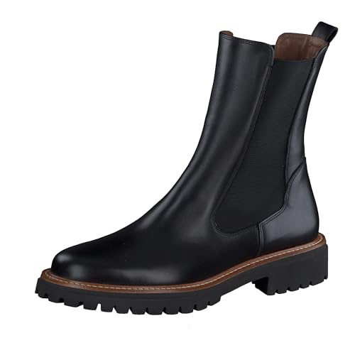 Paul Green Damen Chelsea-Boots, Frauen Chelsea Boots,uebergangsschuhe,uebergangsstiefel,schlupfstiefel,flach,stiefel,Schwarz (BLACK),38 EU / 5 UK von Paul Green