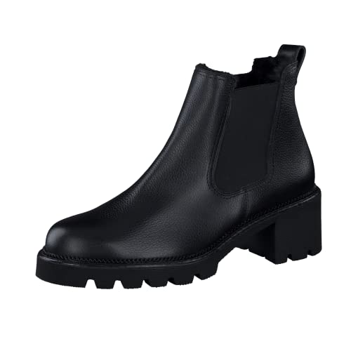 Paul Green Damen Chelsea-Boots mit Warmfutter, Frauen Chelsea Boots,Warm gefüttert,booties,halbstiefel,kurzstiefel,Schwarz (BLACK),38 EU / 5 UK von Paul Green