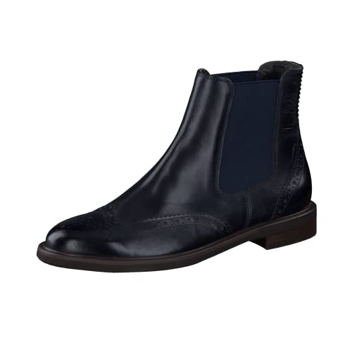 Paul Green Damen Chelsea-Stiefelette, Frauen Chelsea Boots,uebergangsstiefel,schlupfstiefel,flach,stiefel,bootee,booties,Blau (OCEAN),37 EU / 4 UK von Paul Green