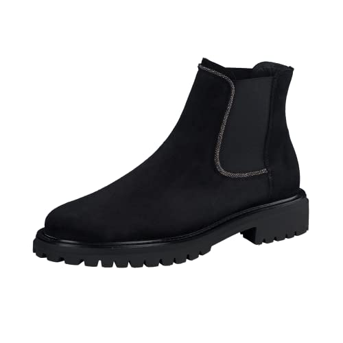 Paul Green Damen Chelsea-Stiefelette, Frauen Chelsea Boots,kurzstiefel,uebergangsschuhe,uebergangsstiefel,schlupfstiefel,Schwarz (BLACK),41 EU / 7.5 UK von Paul Green