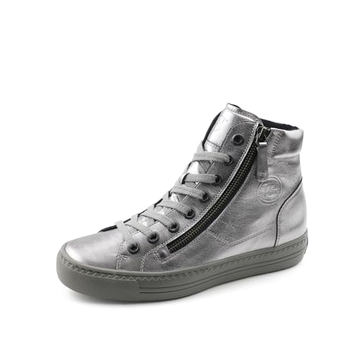 Paul Green Damen Hightop-Pauls, Frauen High-Top Sneaker,Halbschuhe,straßenschuhe,Strassenschuhe,Sportschuhe,Freizeitschuhe,Grau (Clay),40 EU / 6.5 UK von Paul Green