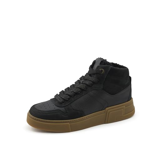 Paul Green Damen Hightop-Pauls mit Wechselfußbett, Frauen High-Top Sneaker,Warm gefüttert,Freizeitschuhe,Turnschuhe,Schwarz (Black),42 EU / 8 UK von Paul Green
