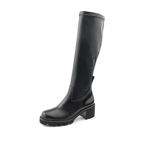 Paul Green Damen Langschaftstiefel, Frauen Klassische Stiefel,reißverschluss,Winterstiefel,Winterschuhe,uebergangsstiefel,Schwarz (Black),37.5 EU / 4.5 UK von Paul Green