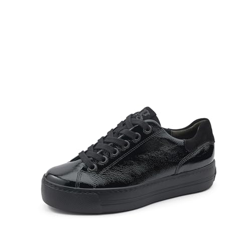 Paul Green Damen Pauls, Frauen Low-Top Sneaker,Turnschuhe,Laufschuhe,schnürschuhe,schnürer,Plateausohle,Halbschuhe,Schwarz (Black),37.5 EU / 4.5 UK von Paul Green
