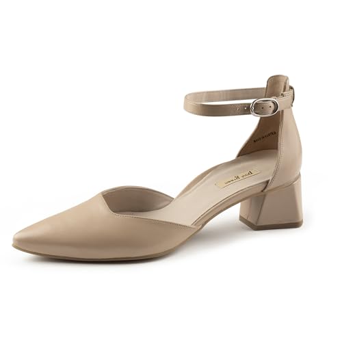 Paul Green Damen Pumps, Frauen Riemchen Pumps,hochhackige Schuhe,Ausgehschuhe,Abendschuhe,Court Shoes,stöckelschuhe,elegant,Beige (Biscuit),40.5 EU / 7 UK von Paul Green