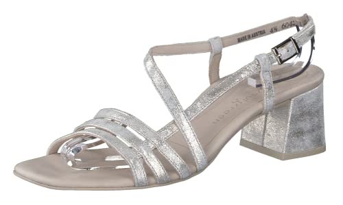 Paul Green Damen SUPER SOFT Frauen Riemchensandalen,Silber Metallic (MINERAL),40 EU / 6.5 UK von Paul Green